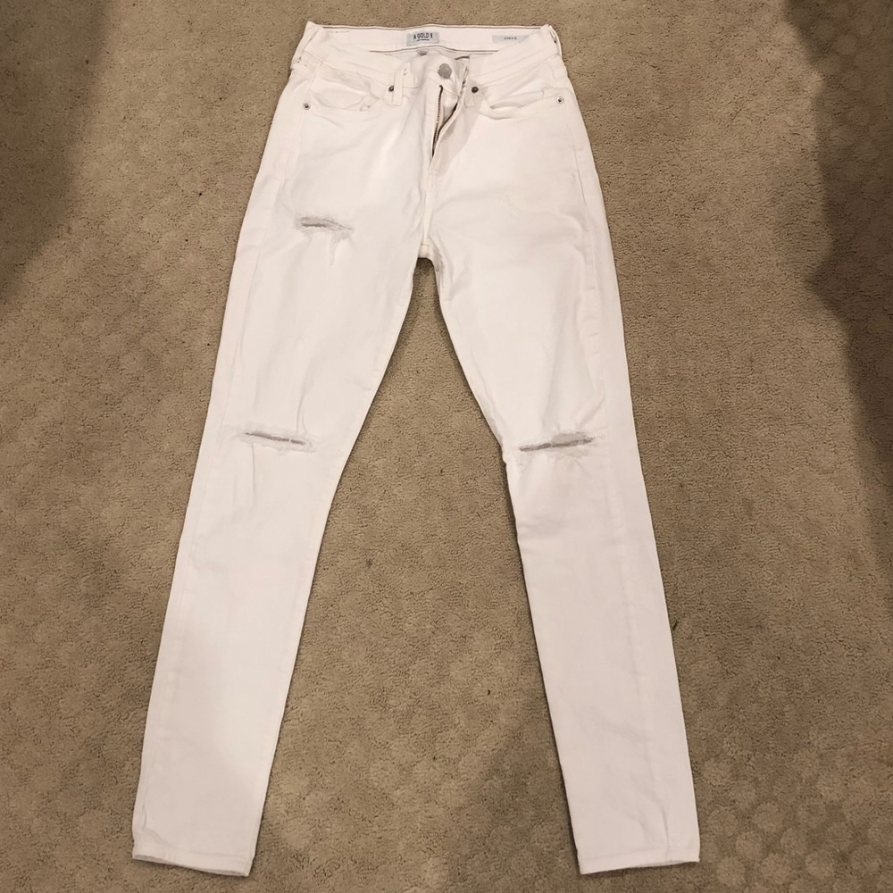 AGOLDE white jeans BARELY WORN